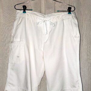 White Sierra Skimmer Size 12 White Rayon/Cotton Blend 34"W X 13"L - please read!